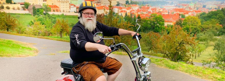 Praha: Omvisning av høydepunkter på elektrisk trehjuling