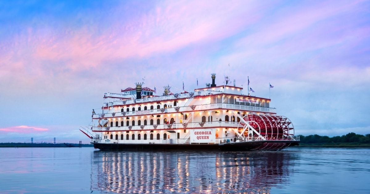 savannah riverboat cruise sunset