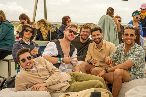 Ibiza: Formentera Boat with Open Bar, 3 meals & Sunset Party ADVANCE: Standard selection of food & open bar option