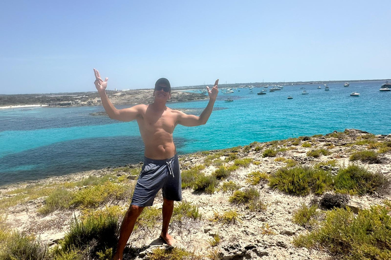 Ibiza: Formentera Catamaran Cruise, Free Time & Sunset Party