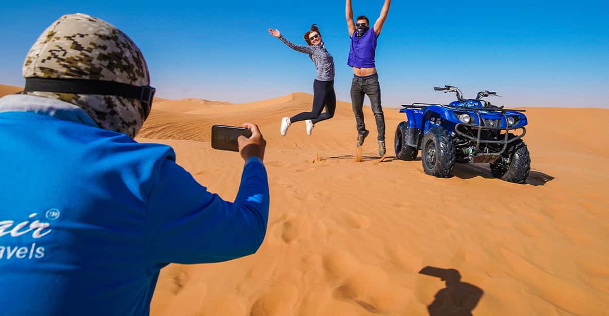 Dubai: Desert Safari, Quad Bike, Camel Ride & Al Khayma Camp