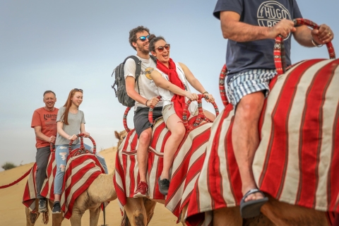 Dubai: Adventure Quad Bike Safari, Camel Ride & Sandboarding Shared Tour with Double Ride