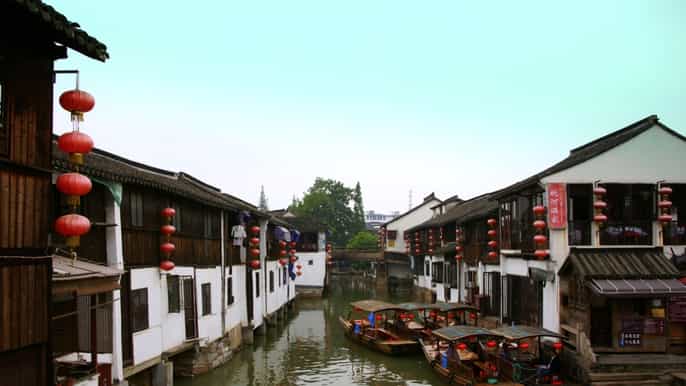 shanghai zhujiajiao water town and city highlights tour