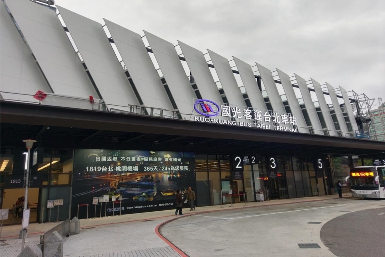 Aéroport de TPE - ville de Taipei : Transfert aller-retour en bus partagéDépart de l'aéroport de Taoyuan (TPE) T1/ T2