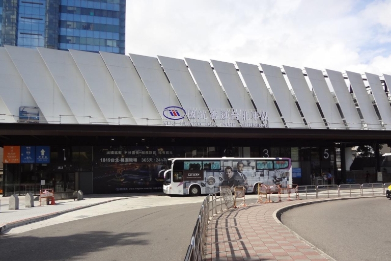 TPE Flughafen-Taipei Stadt: Gemeinsamer Bus-RücktransferAbflug vom Flughafen Taoyuan (TPE) T1/ T2
