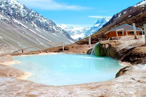 Embalse el Yeso + Termas de Colina with picnic - Full day