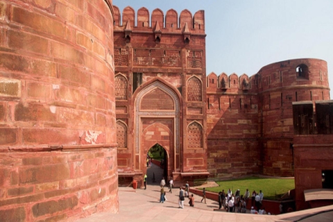 Von Delhi: Taj Mahal & Agra Fort Ticket & optionaler TransferNur Skip-the-Line-Kombiticket (ausländische Staatsbürger)