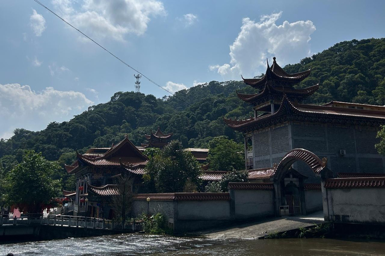 From Guangzhou: Canyoning Tour & Guanyin Mountain Temple