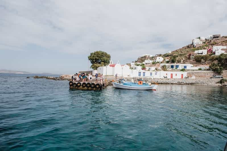 Mykonos Private Katamaran Kreuzfahrt Nach Delos Rhenia Mit BBQ