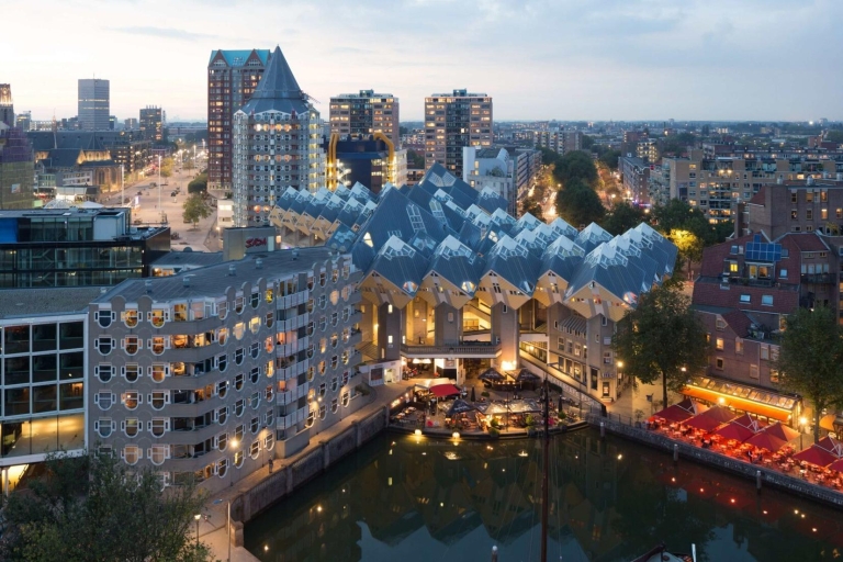 De Rotterdam, domy-sześciany, taksówka wodna i MarkthalWycieczka ogólnodostępna