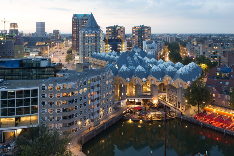 Rotterdam: De Rotterdam, Kubushäuser, Wassertaxi & MarkthalPrivate Tour