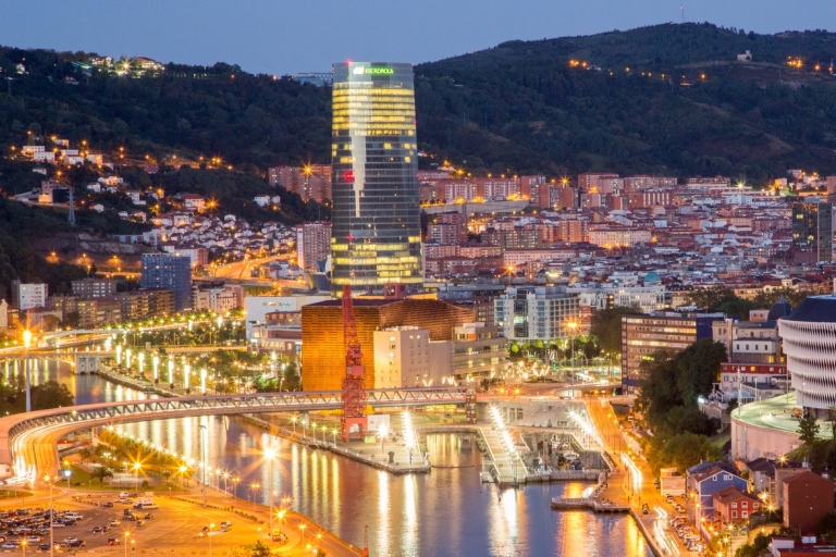 Bilbao et le musée Guggenheim depuis VitoriaOption anglaise