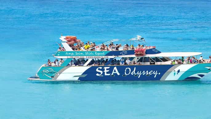 from bugibba blue lagoon cruise with swim snorkel
