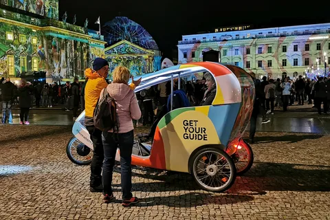 ベルリン自転車タクシーで行くベルリンのイルミネーション
