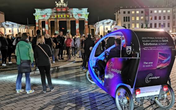 Berlin: Festival of Lights Tour per Fahrradtaxi