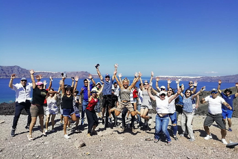 Santorini: esperienza combinata con crociera al vulcano e tour in autobus dell&#039;isola