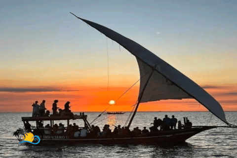 Zanzibar: Mnemba Dolphins Tour and Sunset Dhow Cruise Hotel Transfers within Nungwi and Kendwa