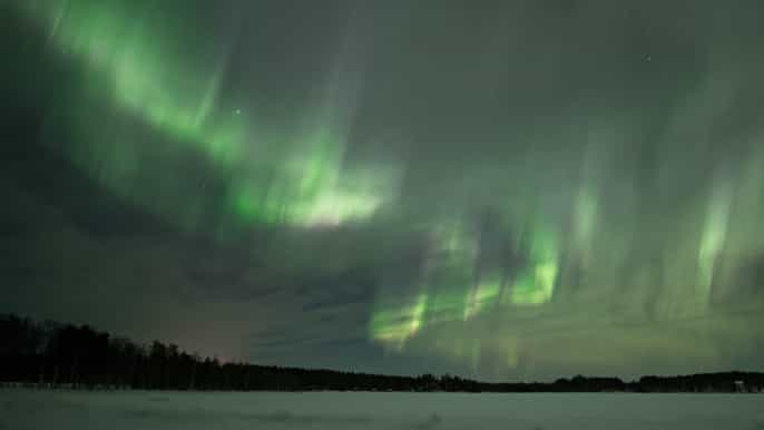 rovaniemi aurores boréales en bus