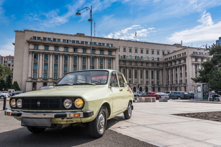 Boekarest: privé communistische autorit in een vintage auto