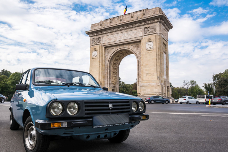 Boekarest: privé communistische autorit in een vintage auto