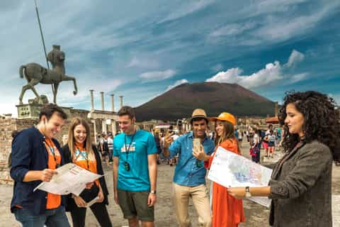 From Rome: Round-trip Shuttle to Pompeii with Optional Guide