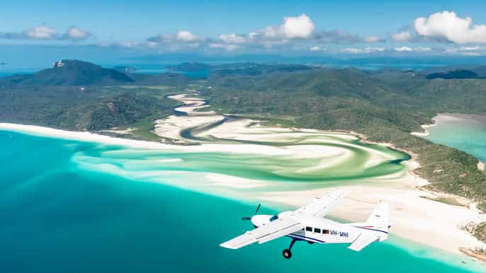 whitsundays ocean rafting tour with snorkel scenic flight