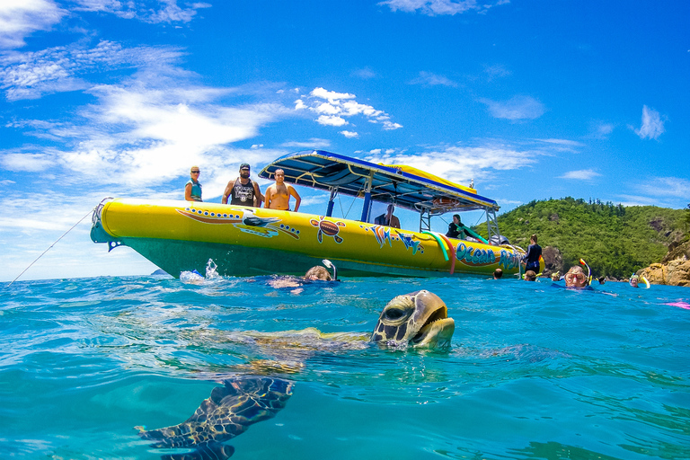 Whitsundays: Ocean Rafting Fly Raft Tour med snorklingNaturskön flygning och rundtur till norra Whitehaven Beach