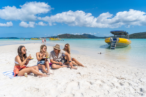 Whitsundays: Ocean Rafting Fly Raft Tour med snorklingNaturskön flygning och rundtur till norra Whitehaven Beach