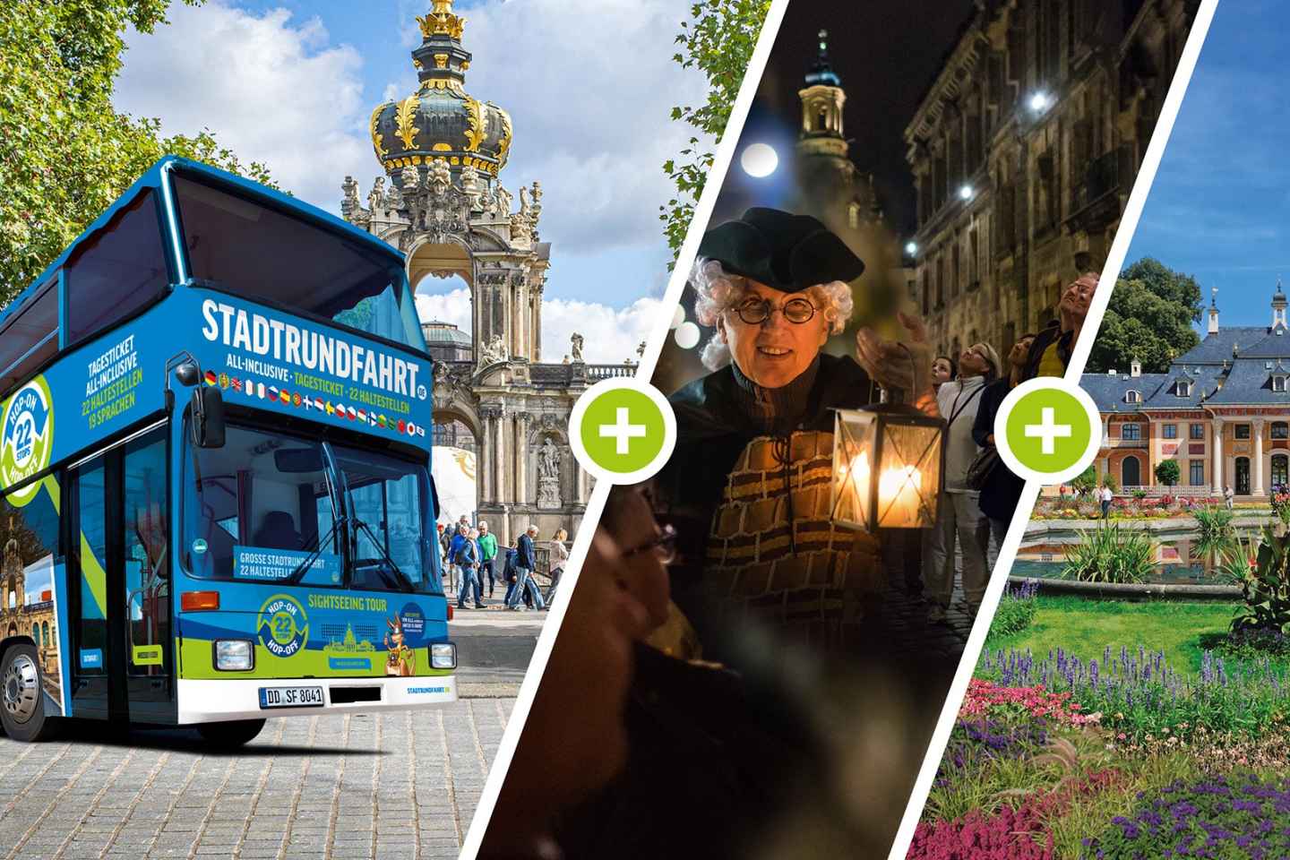 Dresden: Hop-On/Hop-Off-Tour zu 22 Sehenswürdigkeiten