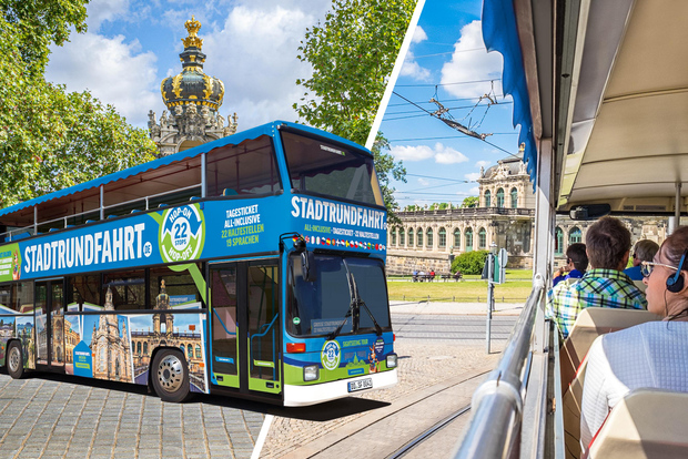 Dresda: tour in autobus Hop-on Hop-off di 1 giorno