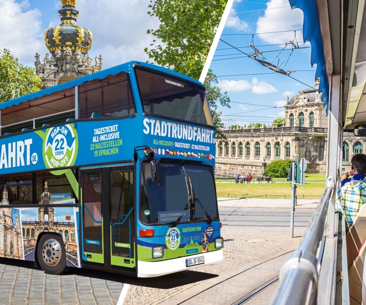 Dresda: tour in autobus hop-on hop-off di 1 giorno