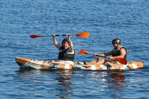 Expédition en kayak dans une grotte marine à Alcudia : Visite guidée en kayak