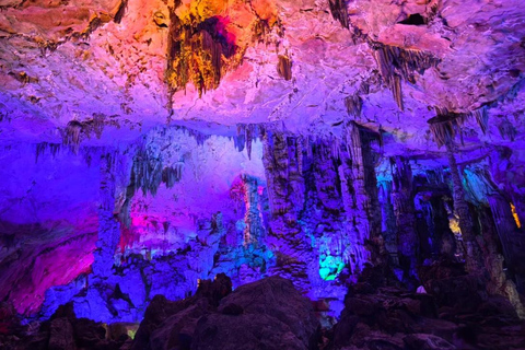 Guilin: Reed Flute Cave & Yangshuo Rafting Private Day Tour Guilin: Reed Flute Cave and Yangshuo Rafting No Tour Guide
