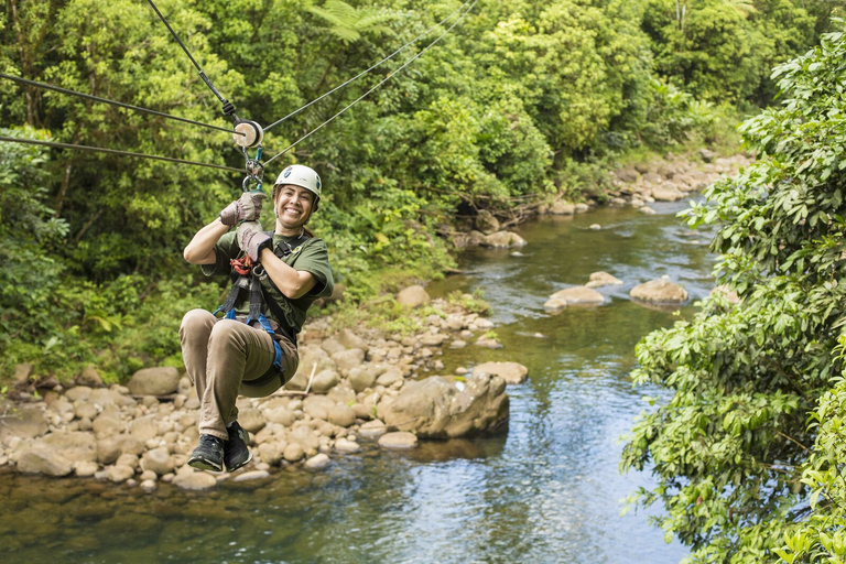 Zipline-tur i nationalparken Braulio Carrillo från San José