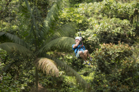 Zipline-tur i nationalparken Braulio Carrillo från San José