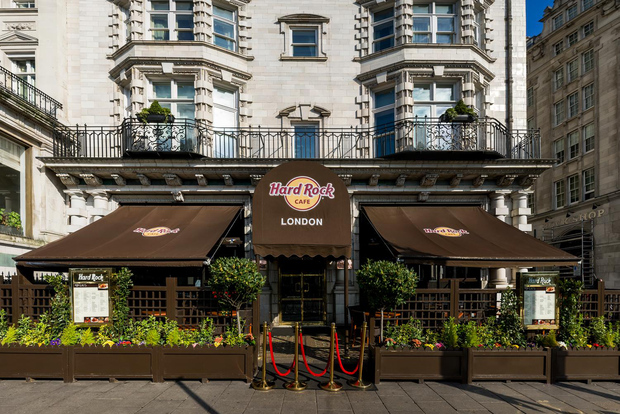 London: Hard Rock Cafe med fast meny för lunch eller middag