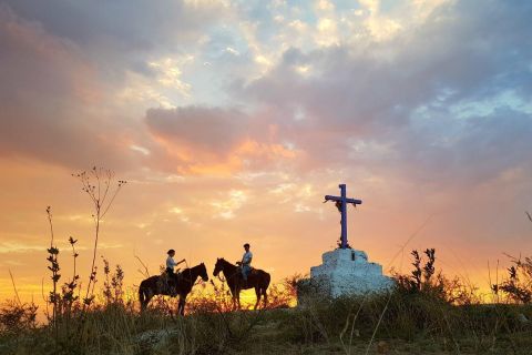 San Miguel: romantisch paardrijden bij zonsondergang