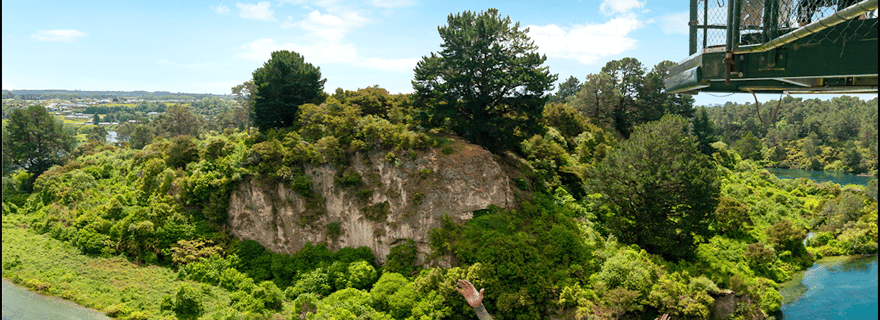 Taupō : AJ Hackett Taupō Swing - La seule chute en falaise de Nouvelle-Zélande !