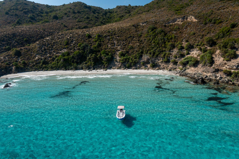 Agriate Marine Park and its beaches: tour with Captain François