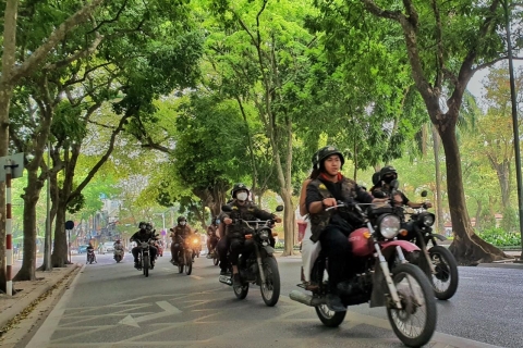 Hanoi: Half-Day Guided City Tour on Vintage Minsk Motorbike Shared Tour with Hotel Pickup in Hanoi Old Quarter