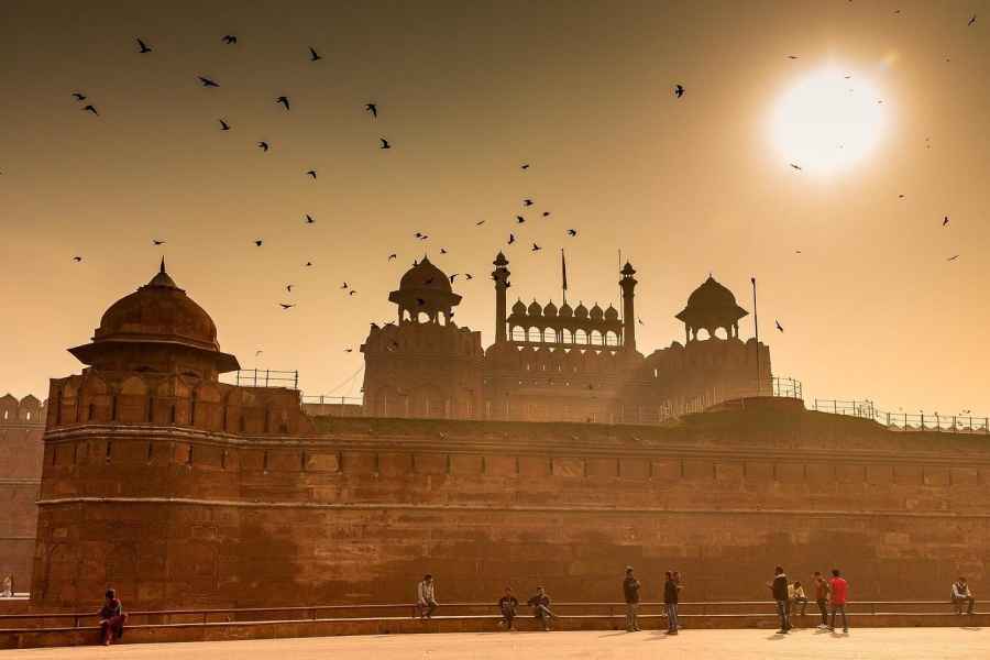 Neu-Delhi: Red Fort Ticket mit optionalem Guide und Abholung