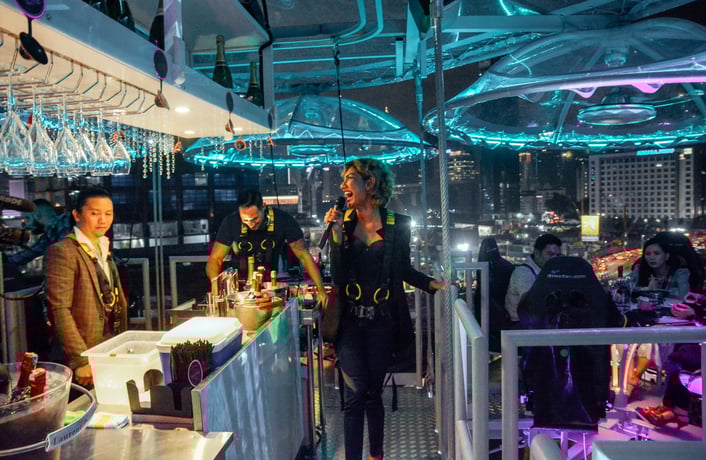 Куала-Лумпур: коктейль Lounge in the Sky