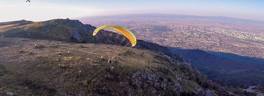 Parapente Sofia vue du ciel