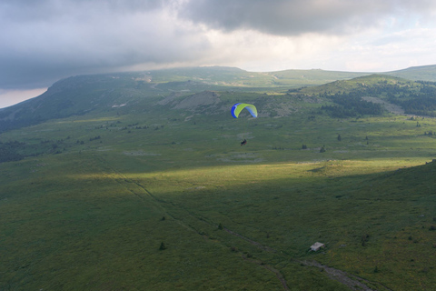 Paragliding Sofia von oben