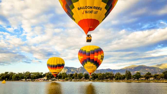 colorado springs sunrise hot air balloon flight