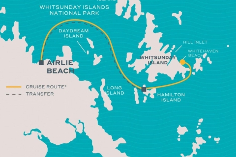 Airlie Beach: Whitsundays & Whitehaven Halbtages-BootsfahrtWhitsunday & Whitehaven: Bootsfahrt am frühen Morgen