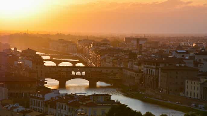 florence sunrise walking tour to accademia gallery