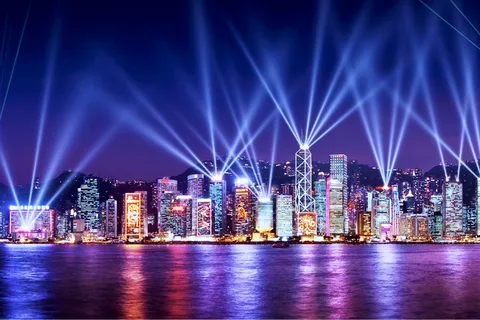 Hong Kong: Crociera Star Ferry Victoria Harbour e spettacolo di luci