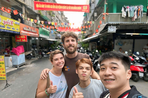 Saigon Back-Alley Scooter Food Tour with Local Students