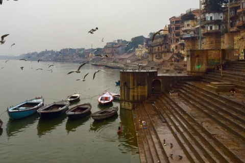 Delhi: visite privée de 6 jours du triangle d'or et de VaranasiTour sans hôtels et sans vol Varanasi à Delhi